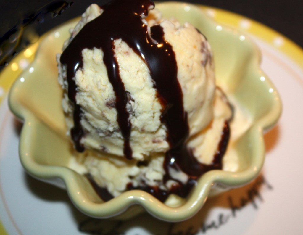 Iskrem med sjokolade