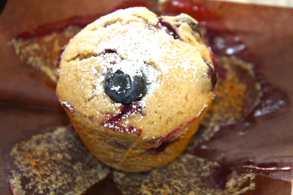 Grove blåbærmuffins