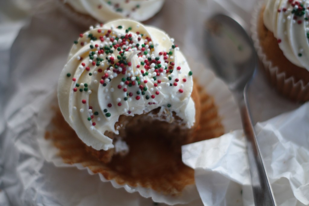 Pepperkake cupcakes med deilig&nbsp;frosting